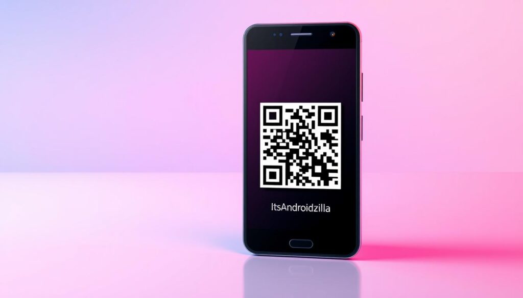 how to find android phone qr code