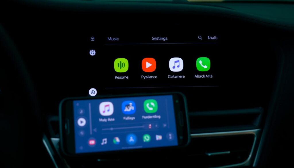 android auto music settings