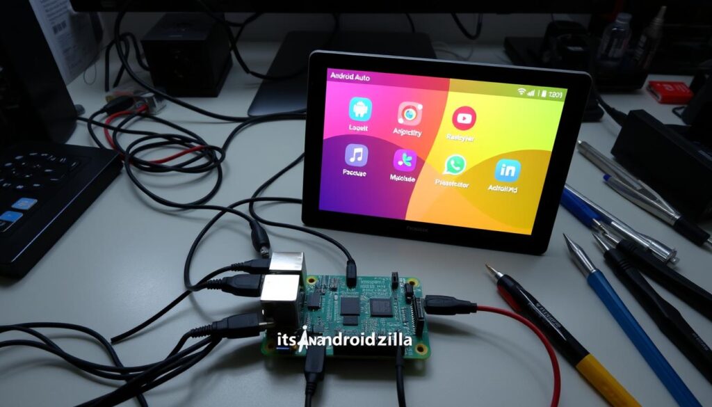 raspberry pi android auto setup