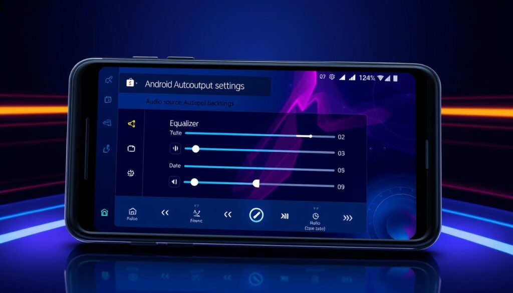 android auto audio output settings