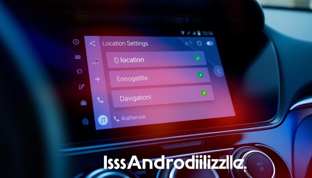 android auto location settings