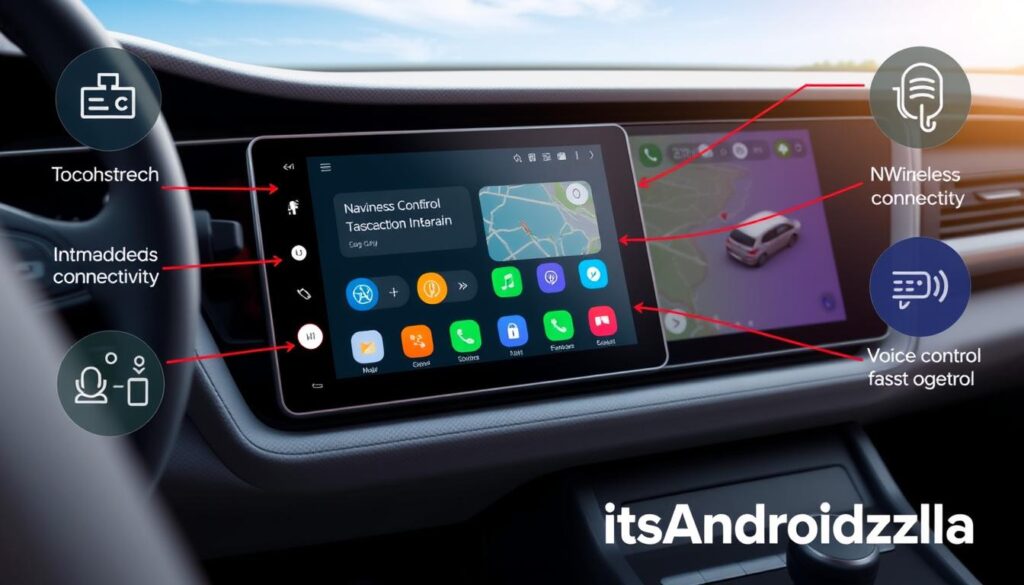 android auto plug in features