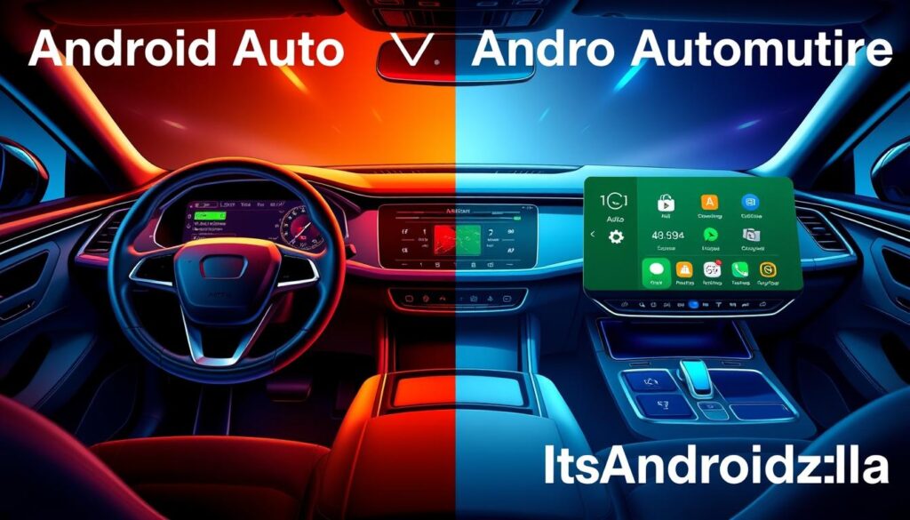 android auto vs android automotive