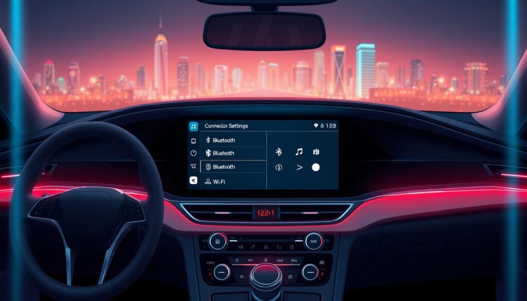 android auto wireless connection settings