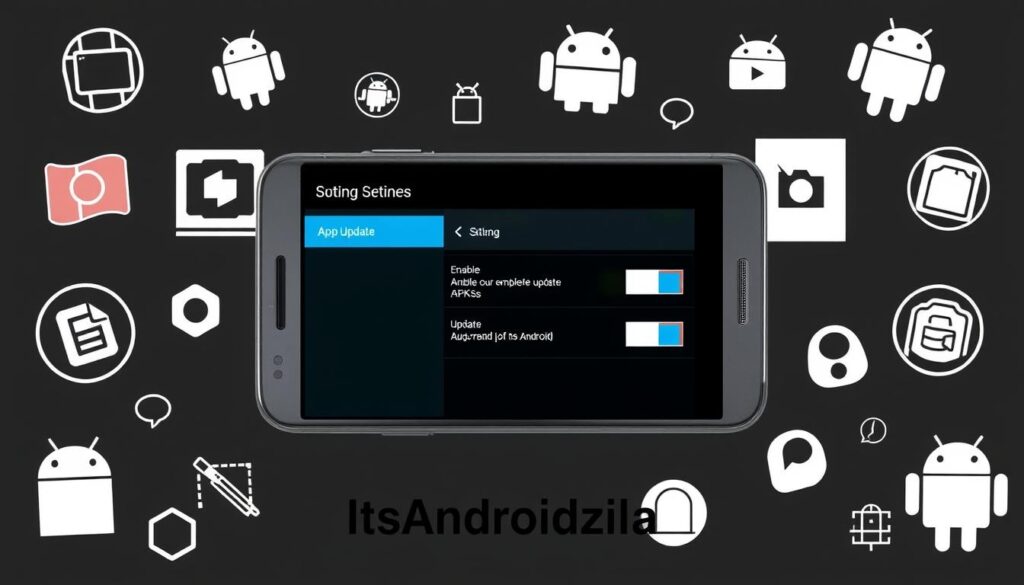 how to enable auto update for apk on android