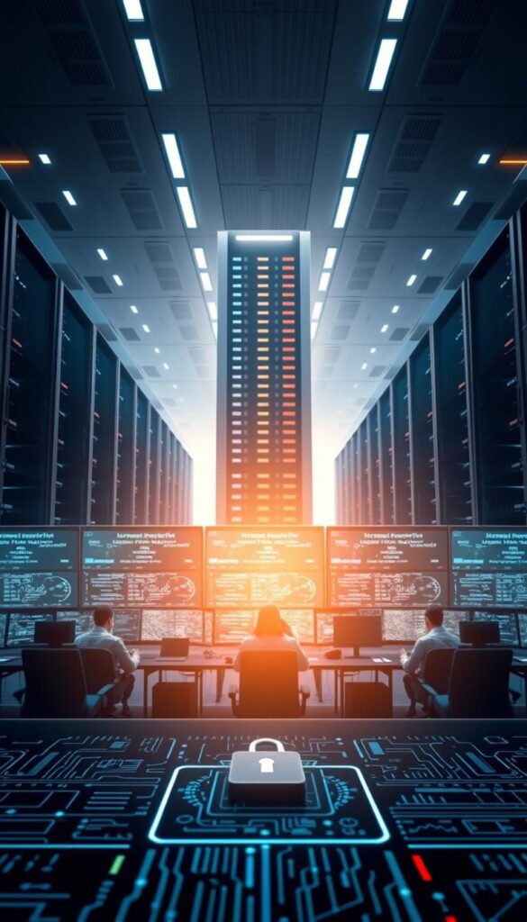 A digital currency exchange platform set against a sleek, modern backdrop. In the foreground, a secure interface featuring biometric authentication, encrypted data transmission, and real-time transaction monitoring. The middle ground showcases a team of cybersecurity experts vigilantly monitoring for any suspicious activity, their workstations bathed in the soft glow of multiple high-resolution displays. In the background, a towering data center stands as a symbol of the platform's robust infrastructure, protected by state-of-the-art physical and digital security measures. The overall scene conveys a sense of unwavering commitment to safeguarding user assets and ensuring a seamless, trustworthy exchange experience.