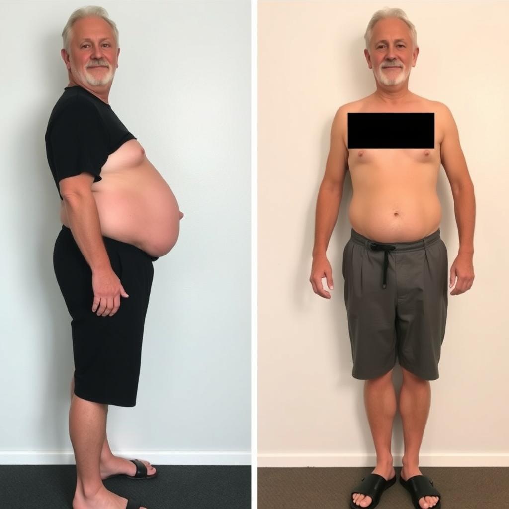Before and after photos of Michael who lost 18 pounds using MITOLYN Before and after photos of Michael who lost 18 pounds using MITOLYN