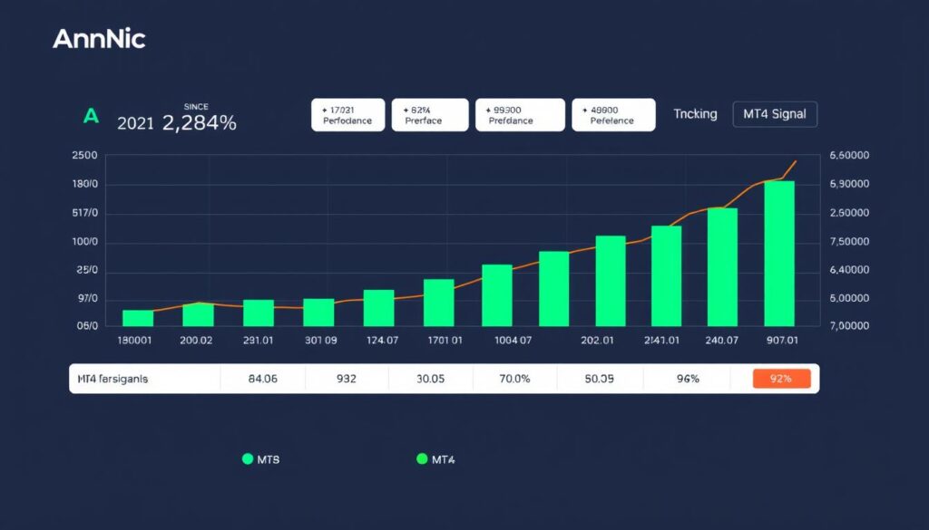 Performance chart for Annic signal provider showing consistent growth over time Performance chart for Annic signal provider showing consistent growth over time
