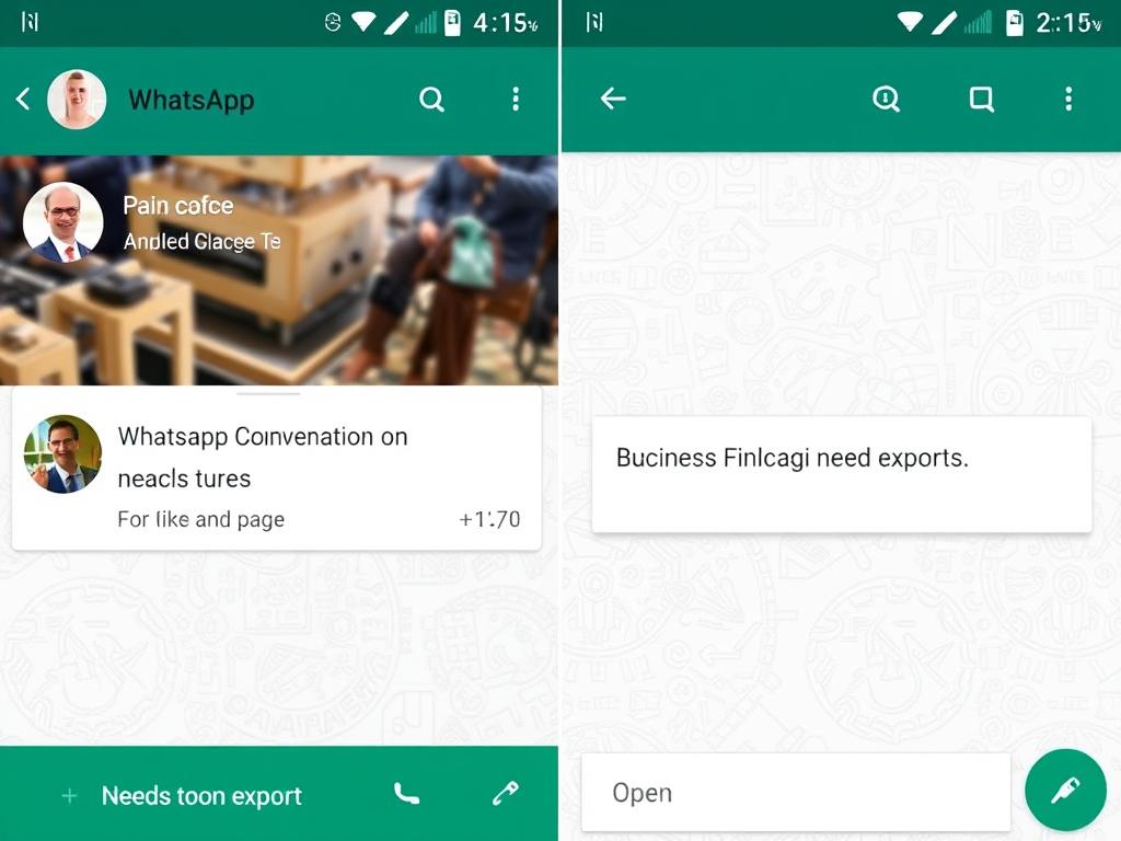 WhatsApp chat screen on Android