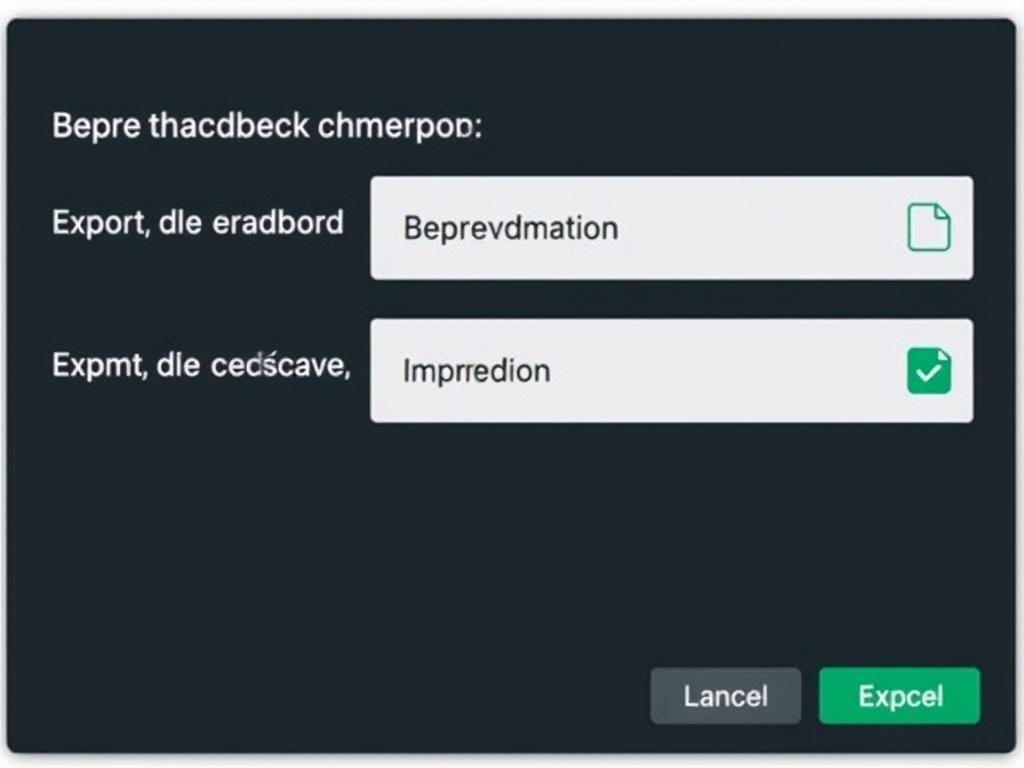 WhatsApp media inclusion options for export