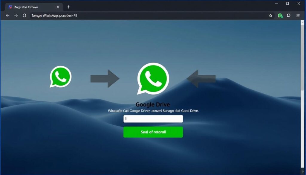 WhatsApp transfer tool installation for Google Drive backup