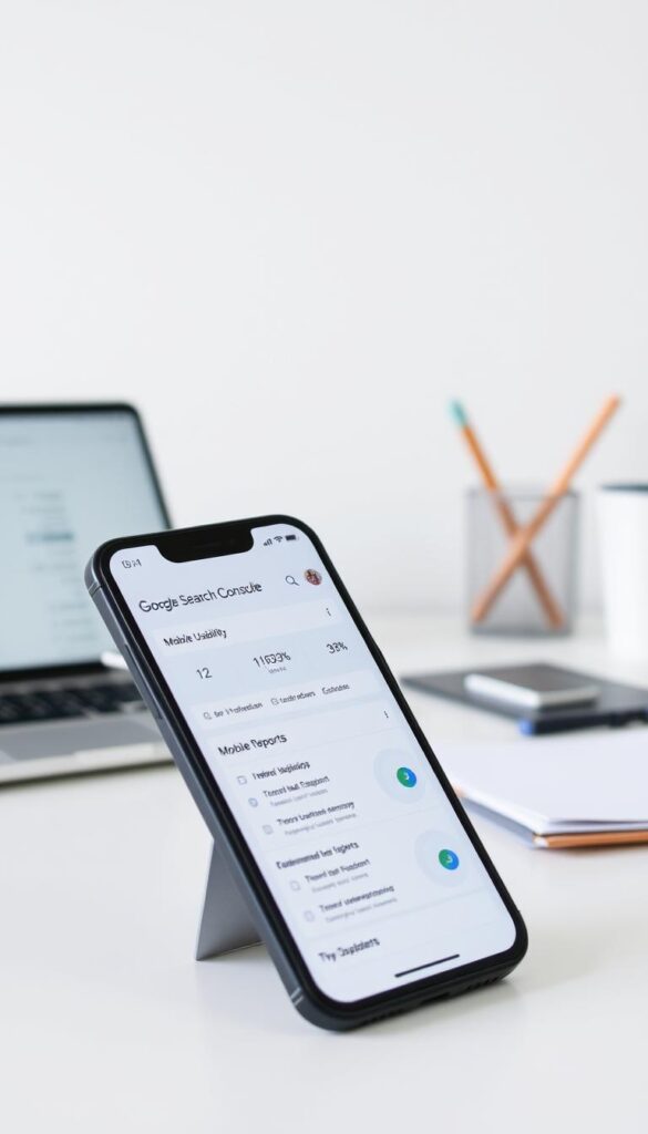 mobile usability report in Google Search Console