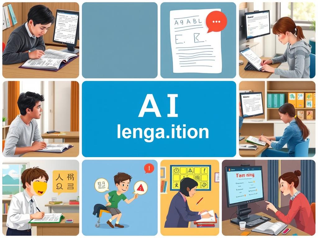 Multimodal learning activities in AI language tutor