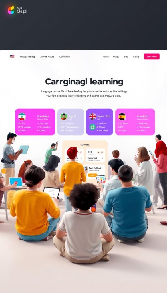 language learning website