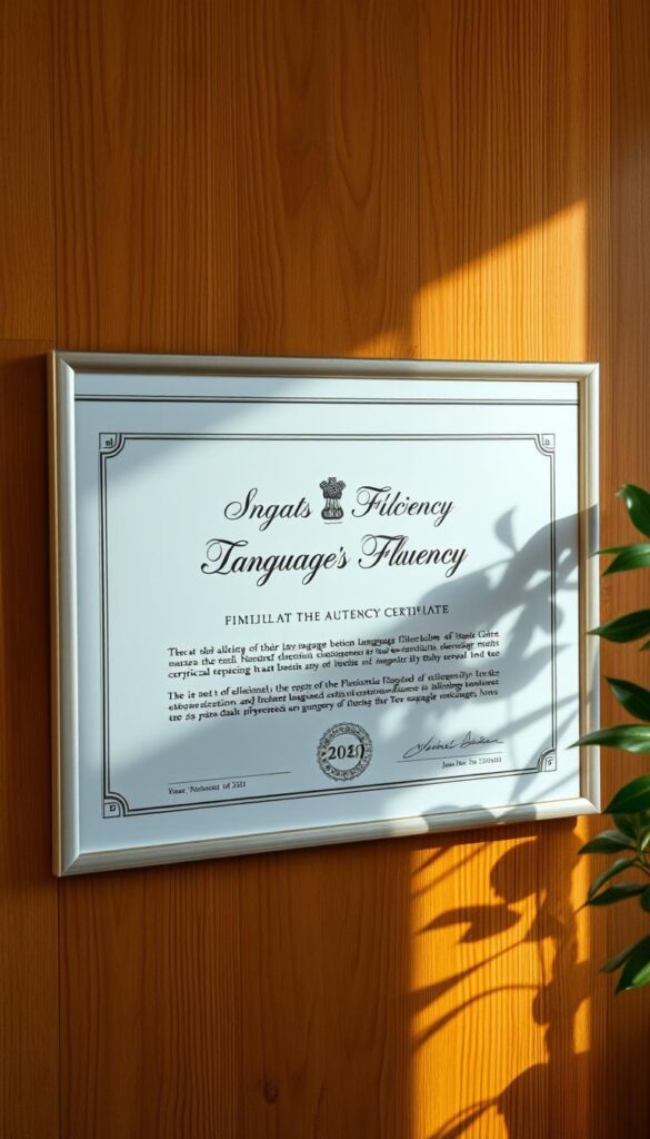 language fluency certification